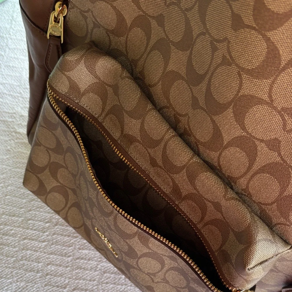 Coach Signature Brown Backpack - Picture 5 of 5